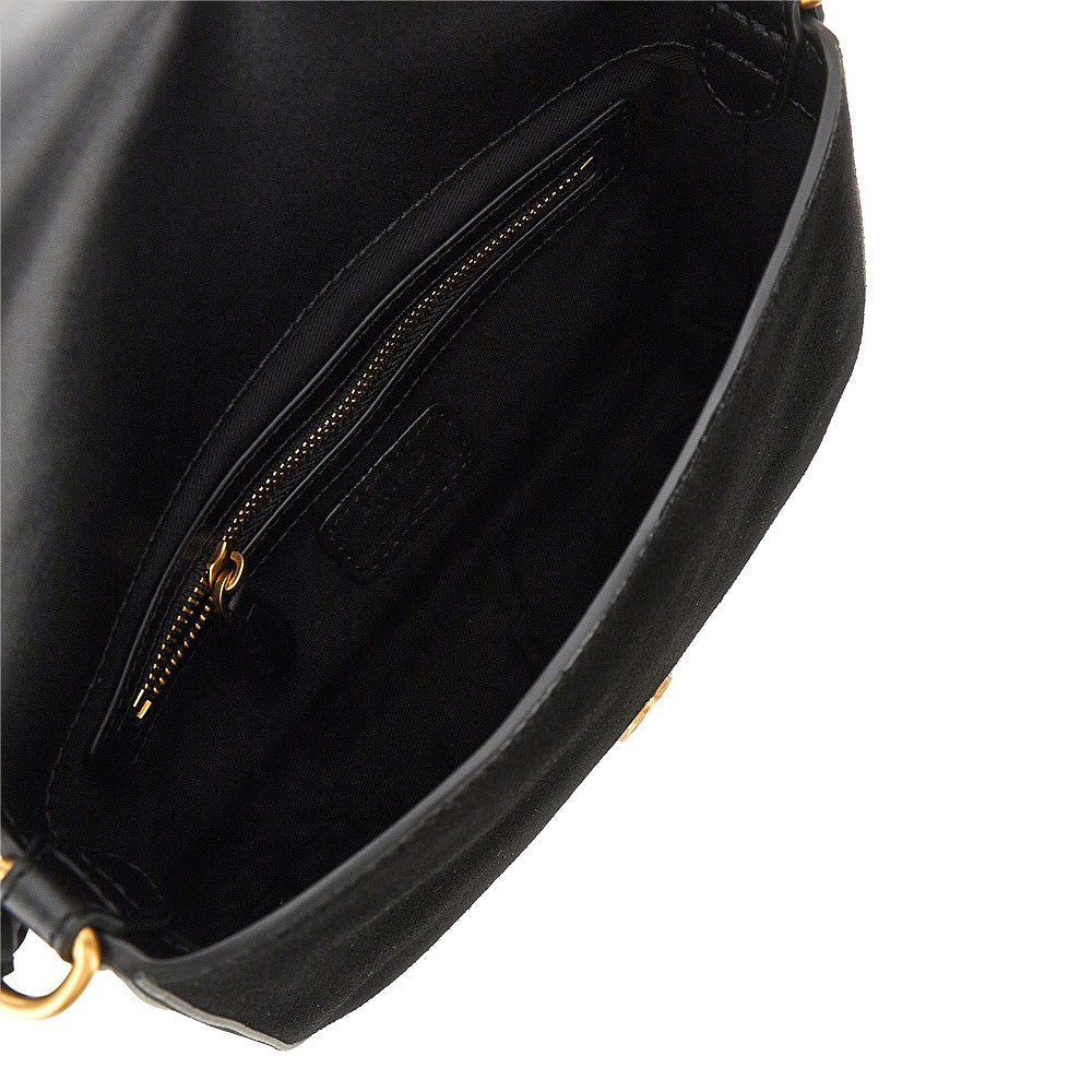 mini love bag satchel suede leather bag