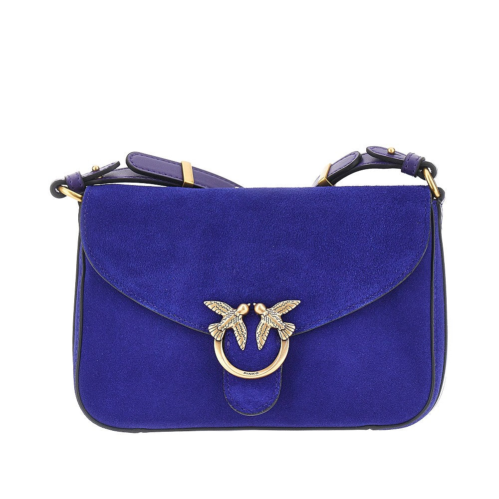 mini love bag satchel suede leather bag