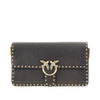 love one slouchy leather bag with studs