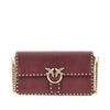 love one slouchy leather bag with studs