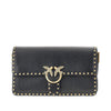 love one slouchy leather bag with studs
