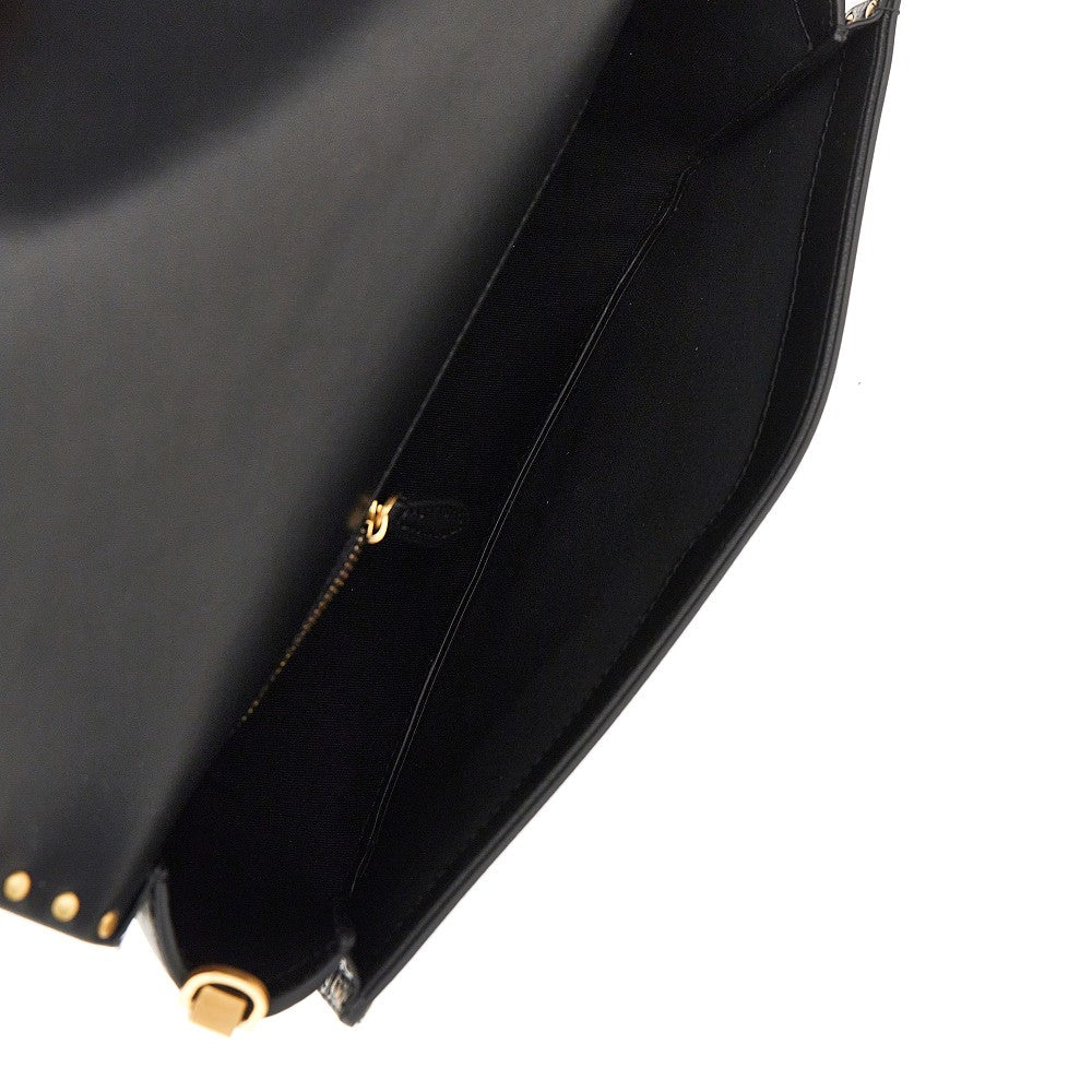love one slouchy leather bag with studs
