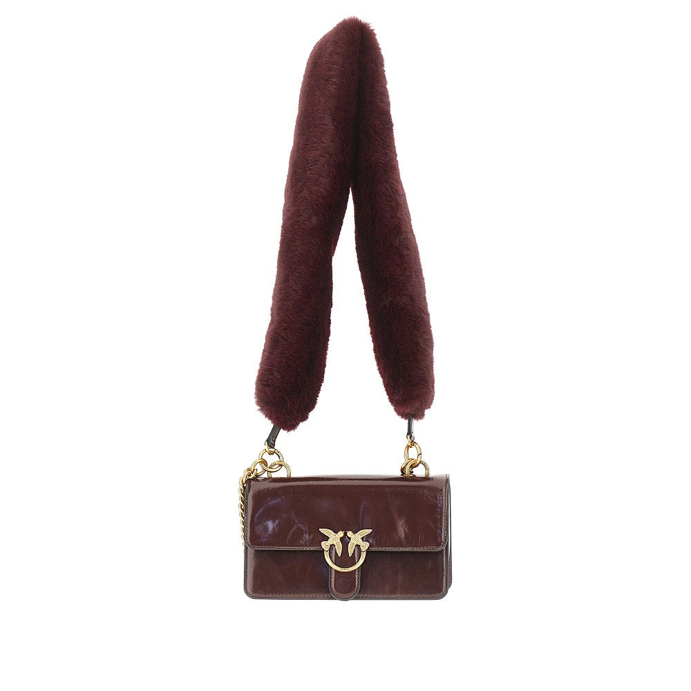 love one bag with faux fur strap