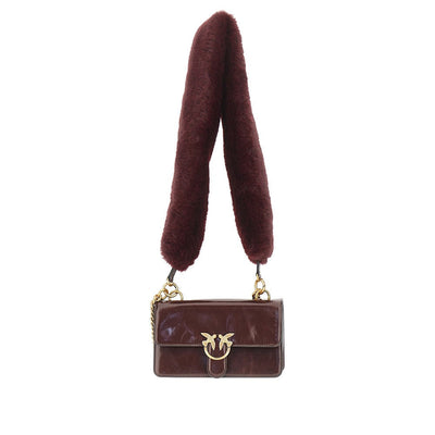 love one bag with faux fur strap