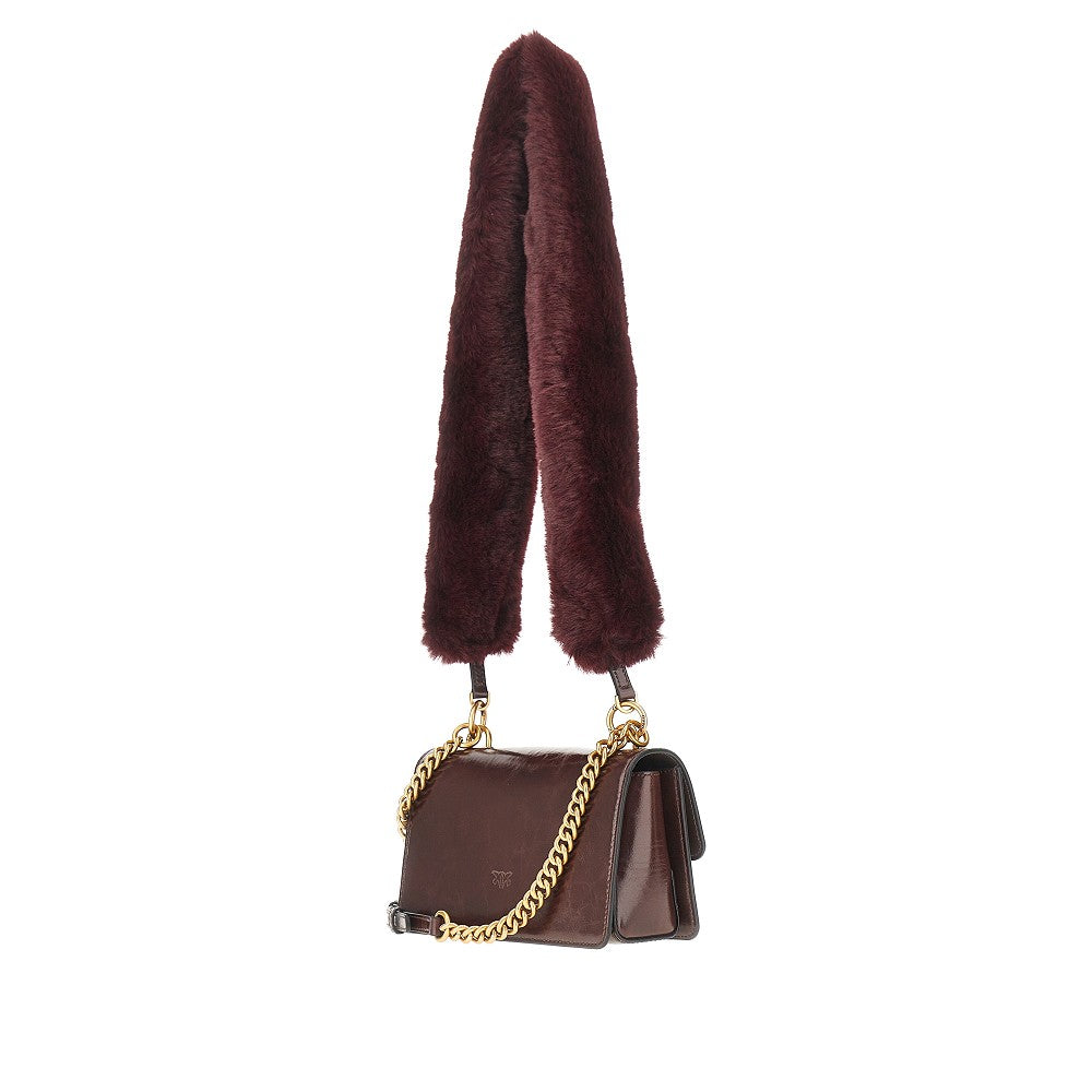 love one bag with faux fur strap