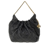 TORY BURCH OS leather mini fleming hobo bag
