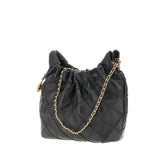 TORY BURCH OS leather mini fleming hobo bag