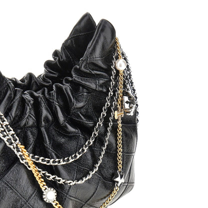 TORY BURCH OS leather mini fleming bag