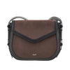 nubuck leather arc crossbody bag
