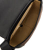 nubuck leather arc crossbody bag