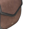 nubuck leather arc crossbody bag