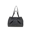 grained leather every day shopping bag