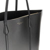 perry grained leather shopping bag