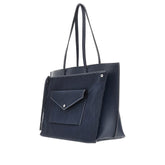 TORY BURCH OS perry grained leather shopping bag