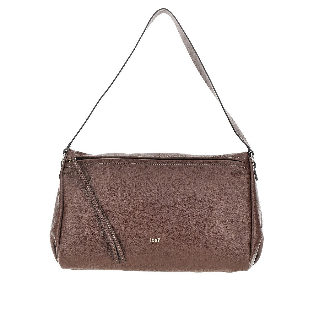 grained leather jill bag