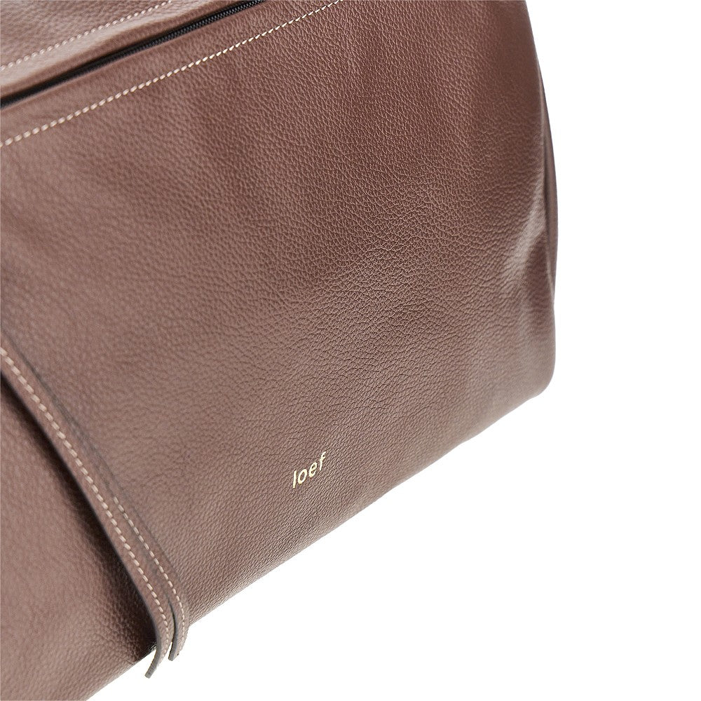 grained leather jill bag