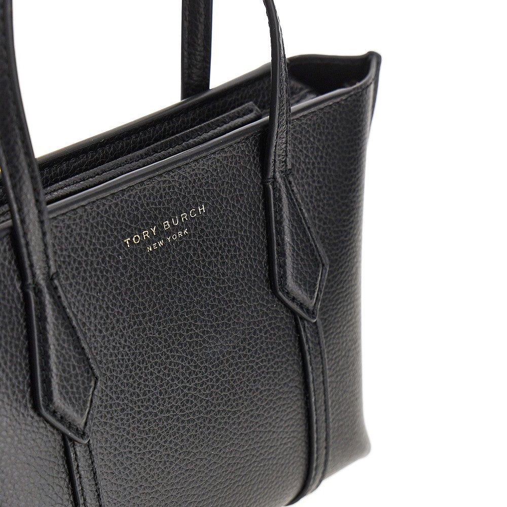 grained leather perry mini shopping bag