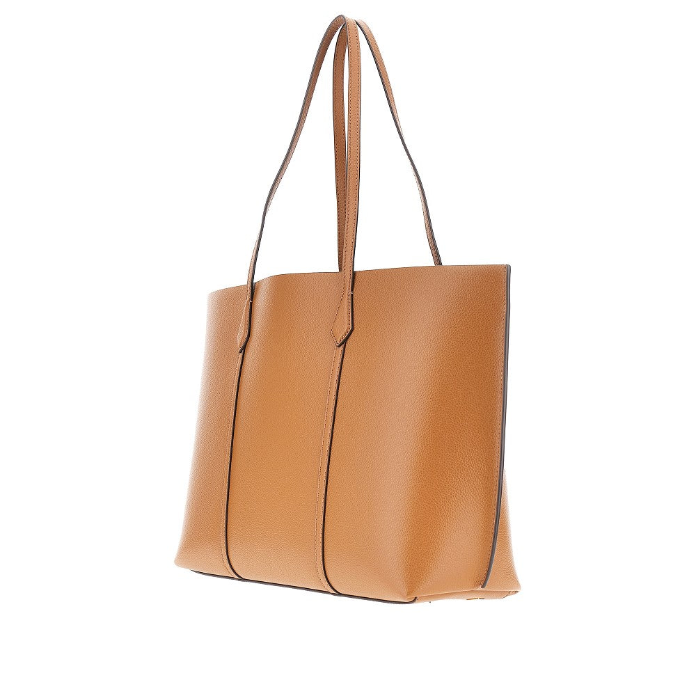 TORY BURCH OS perry grained leather shopping bag