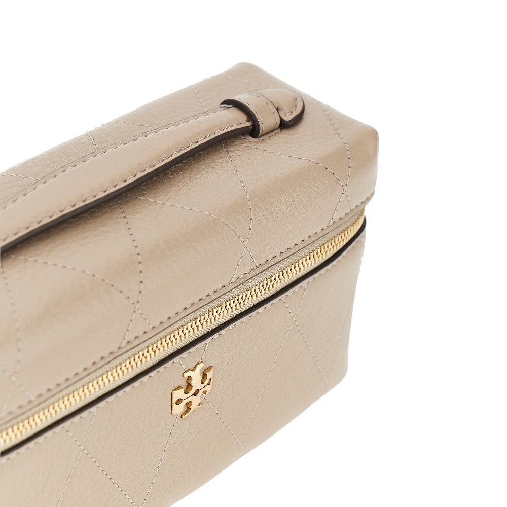 quilted leather charlie beauty case bag