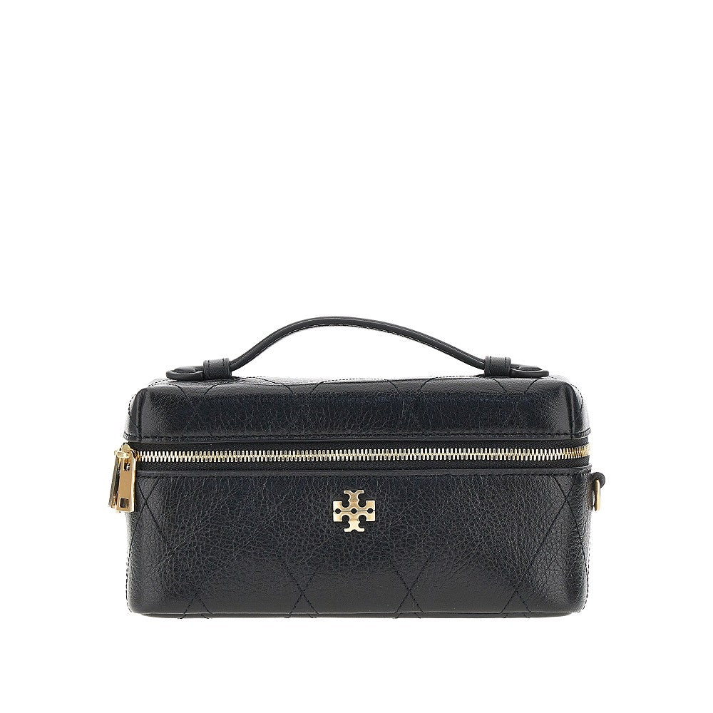 quilted leather charlie beauty case bag