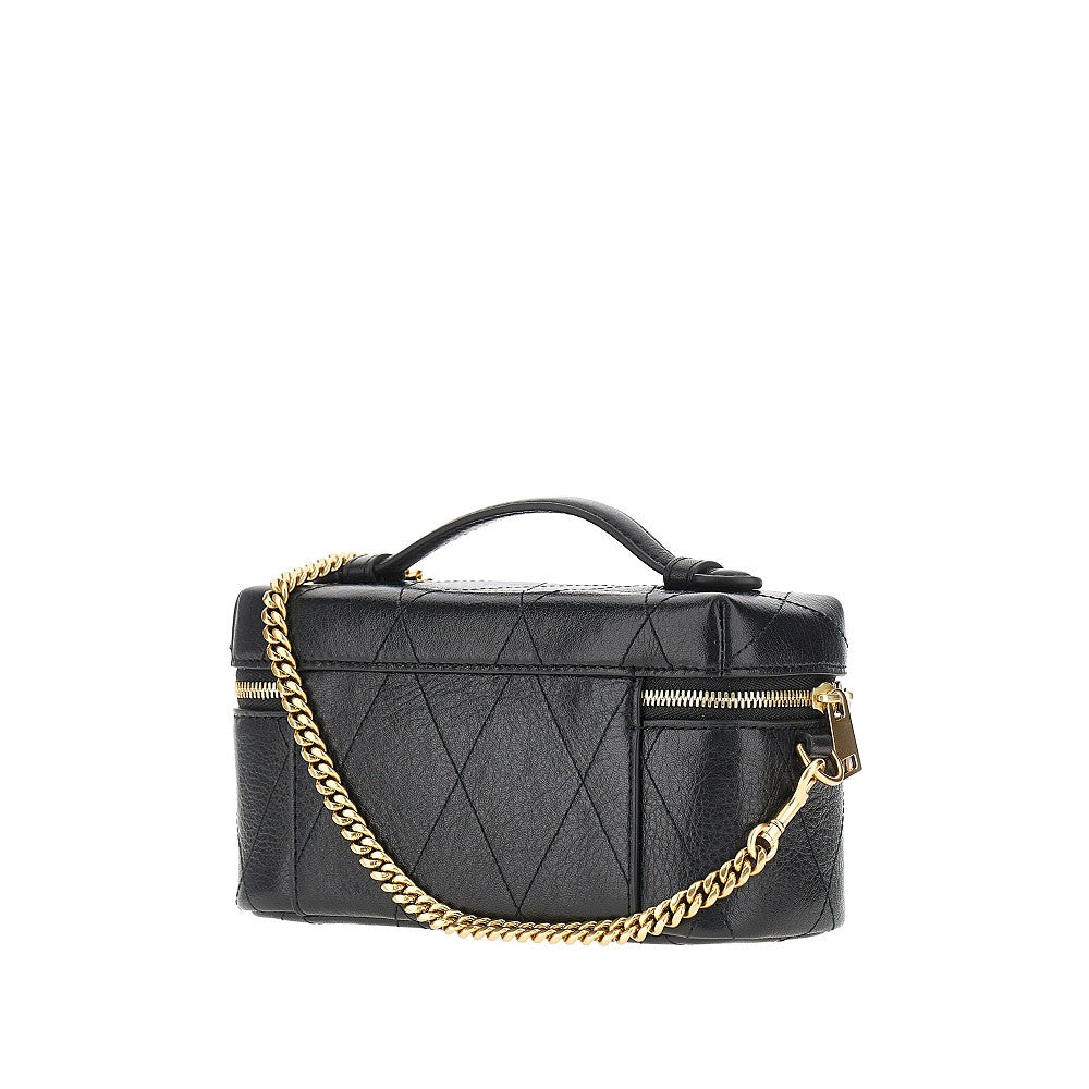 quilted leather charlie beauty case bag