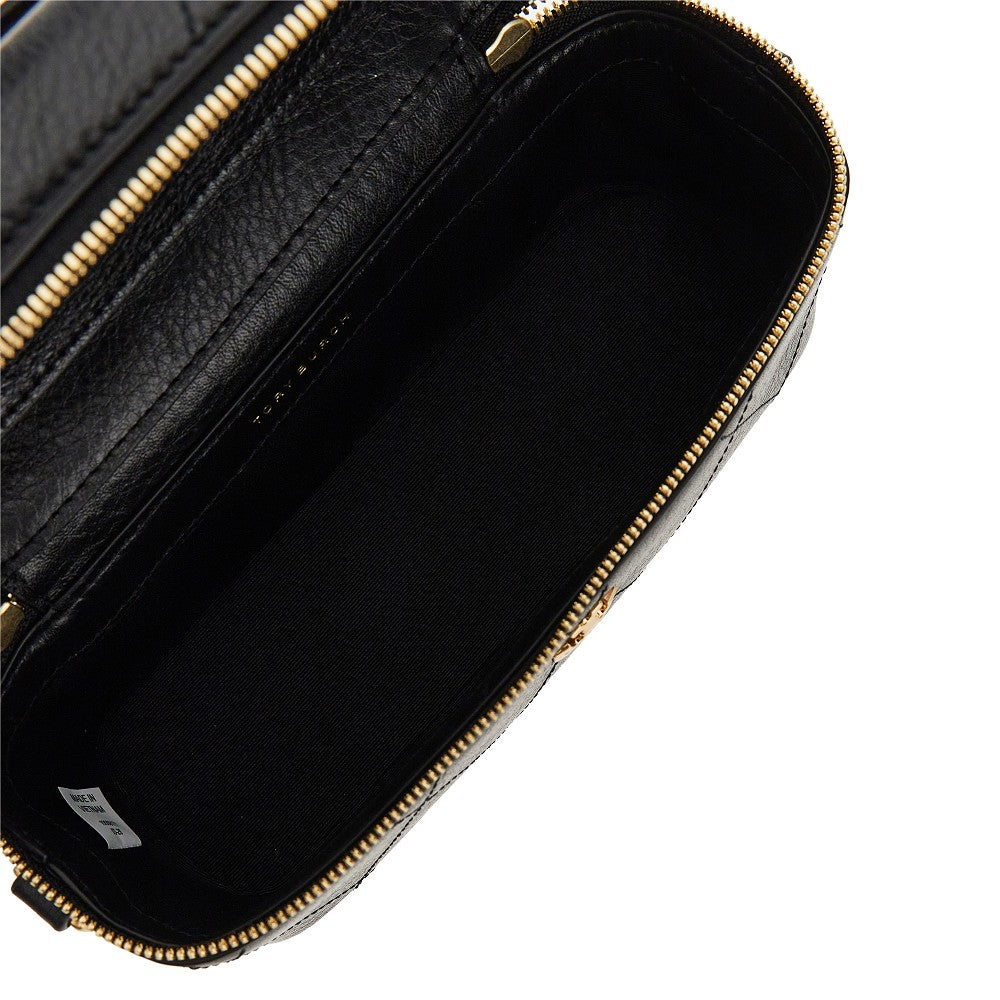 quilted leather charlie beauty case bag