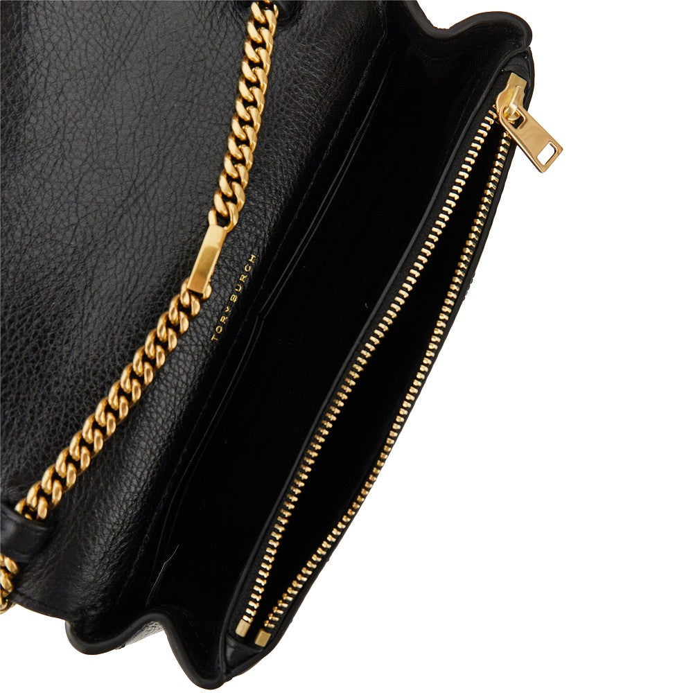 quilted leather charlie bag with chain