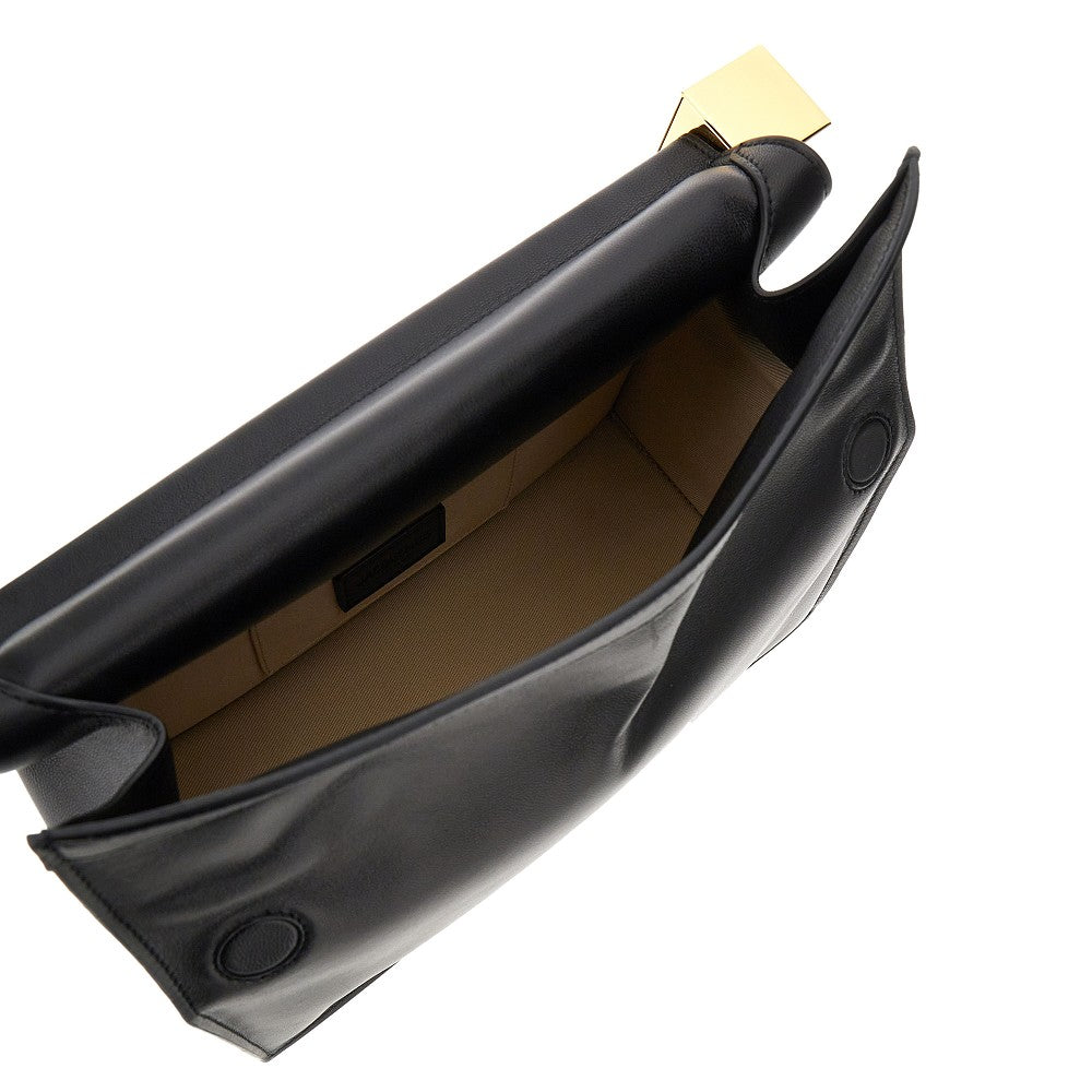 nappa leather rond carré clutch