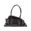 croco-print leather small la passeggiata bag