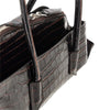 croco-print leather small la passeggiata bag