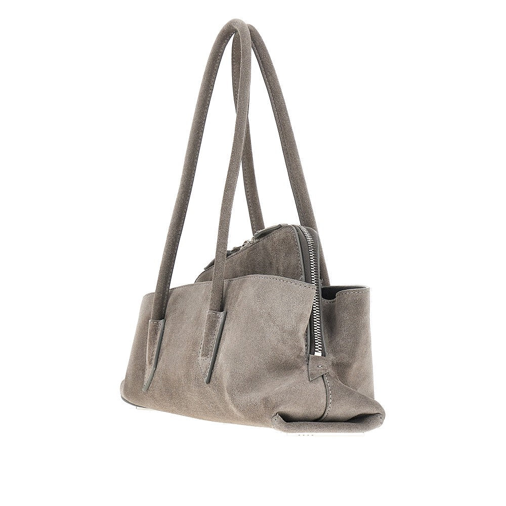 THE ATTICO OS suede leather small la passeggiata bag