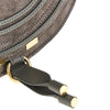 suede leather small marcie saddle bag