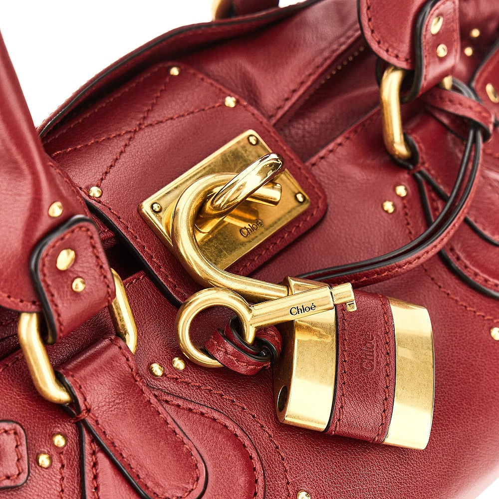 paddington grained leather bag