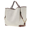canvas large chloé clover shopping bag