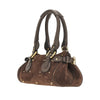 suede leather small paddington bag