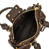 suede leather small paddington bag