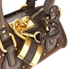 suede leather small paddington bag