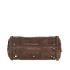 suede leather small paddington bag