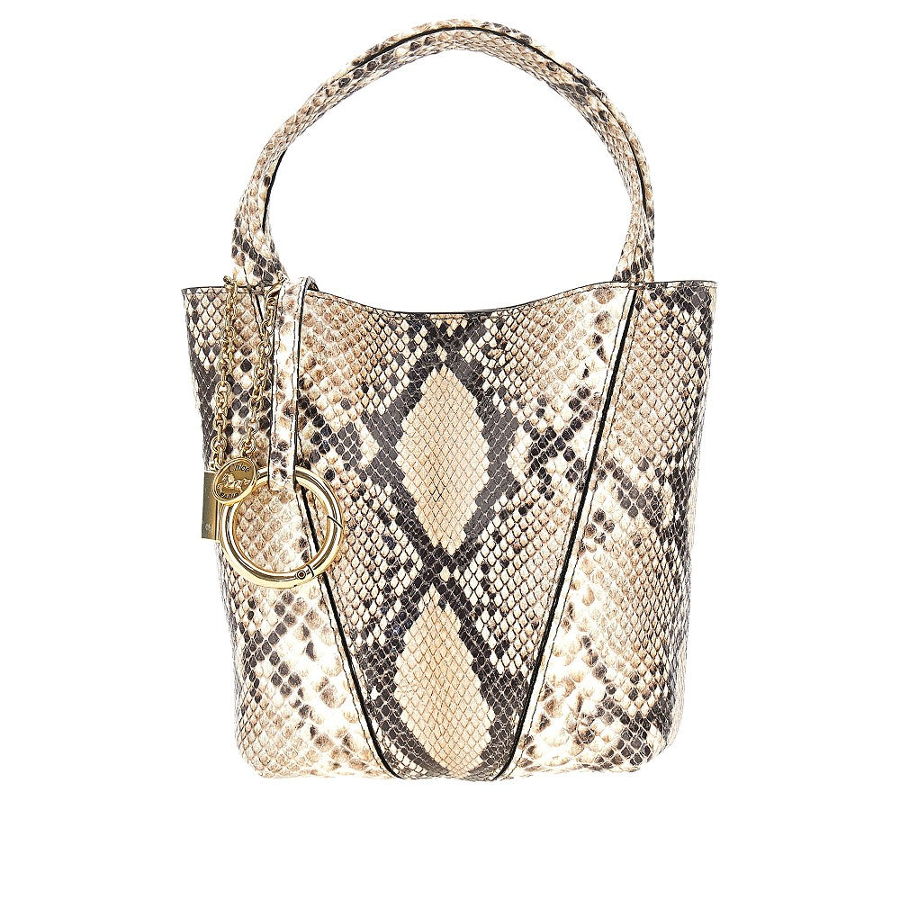 leather small chloé spin tote bag