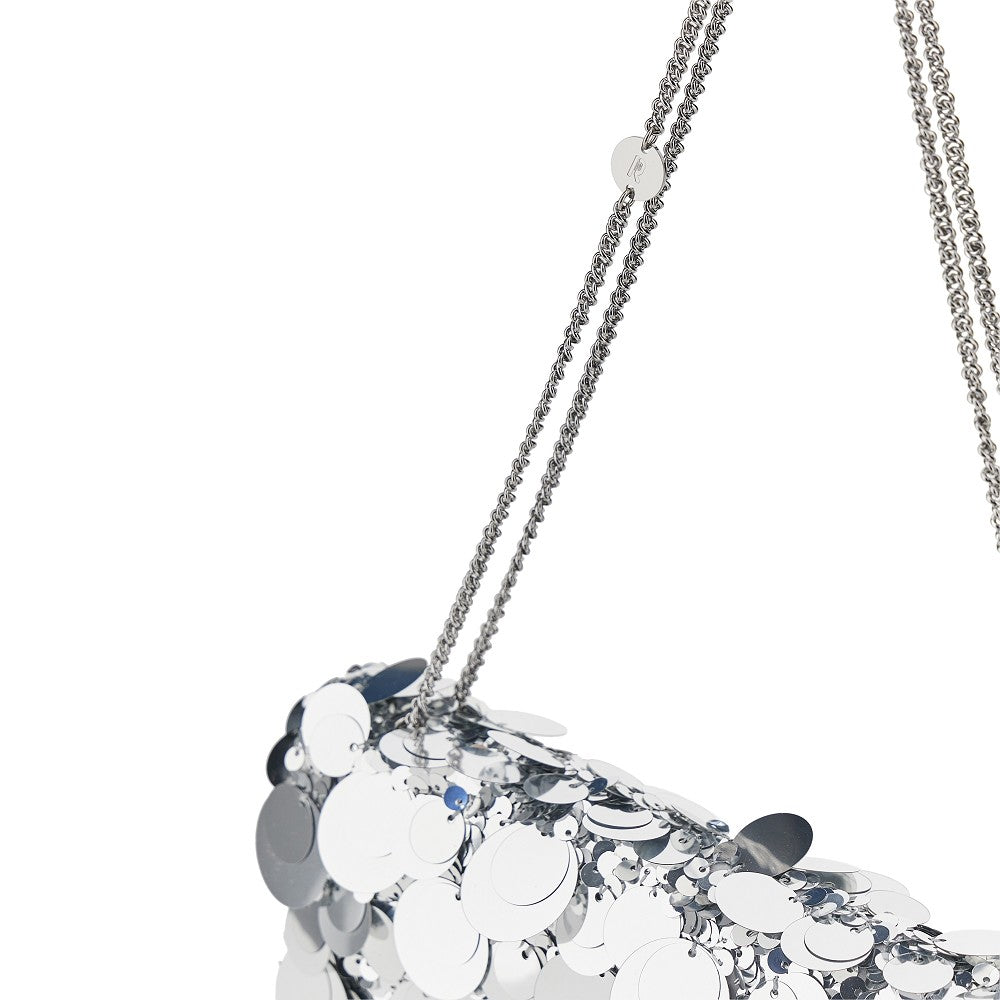 sequinned sparkle baguette bag