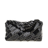 RABANNE OS paco night leather shoulder bag