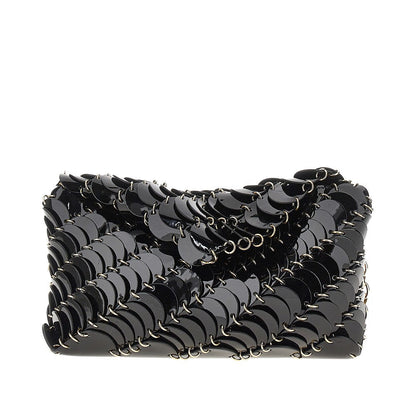 RABANNE OS paco night leather shoulder bag