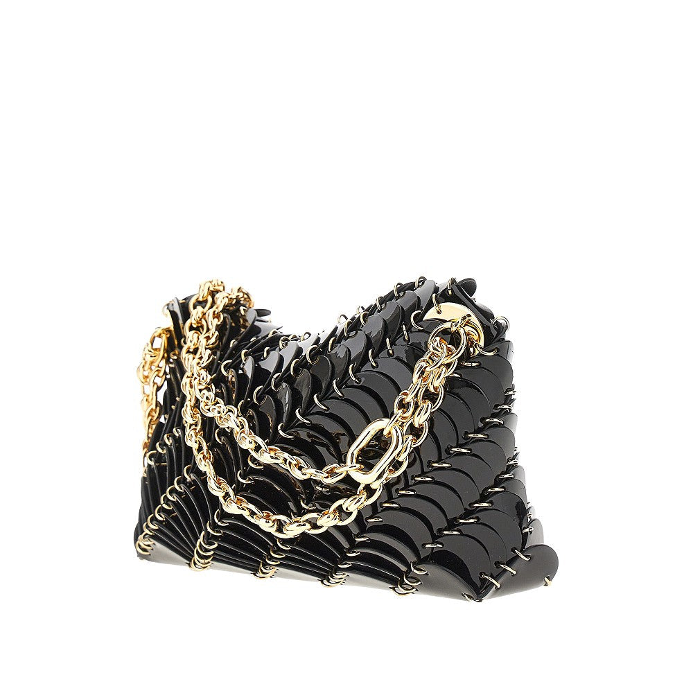 RABANNE OS paco night leather shoulder bag