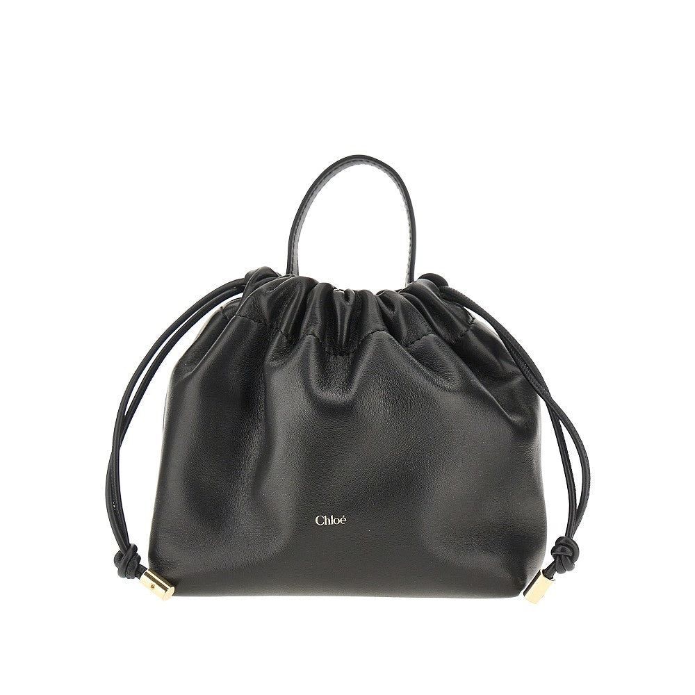 mini chloé icons leather bag with chain