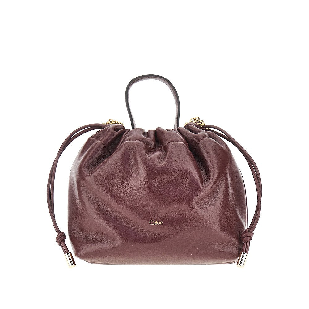 chloé icons leather mini bag with chain