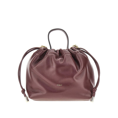 chloé icons leather mini bag with chain