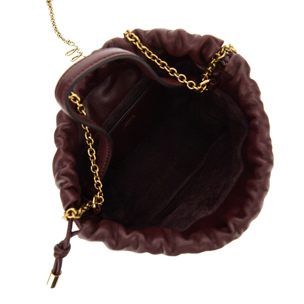 chloé icons leather mini bag with chain