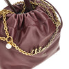 chloé icons leather mini bag with chain