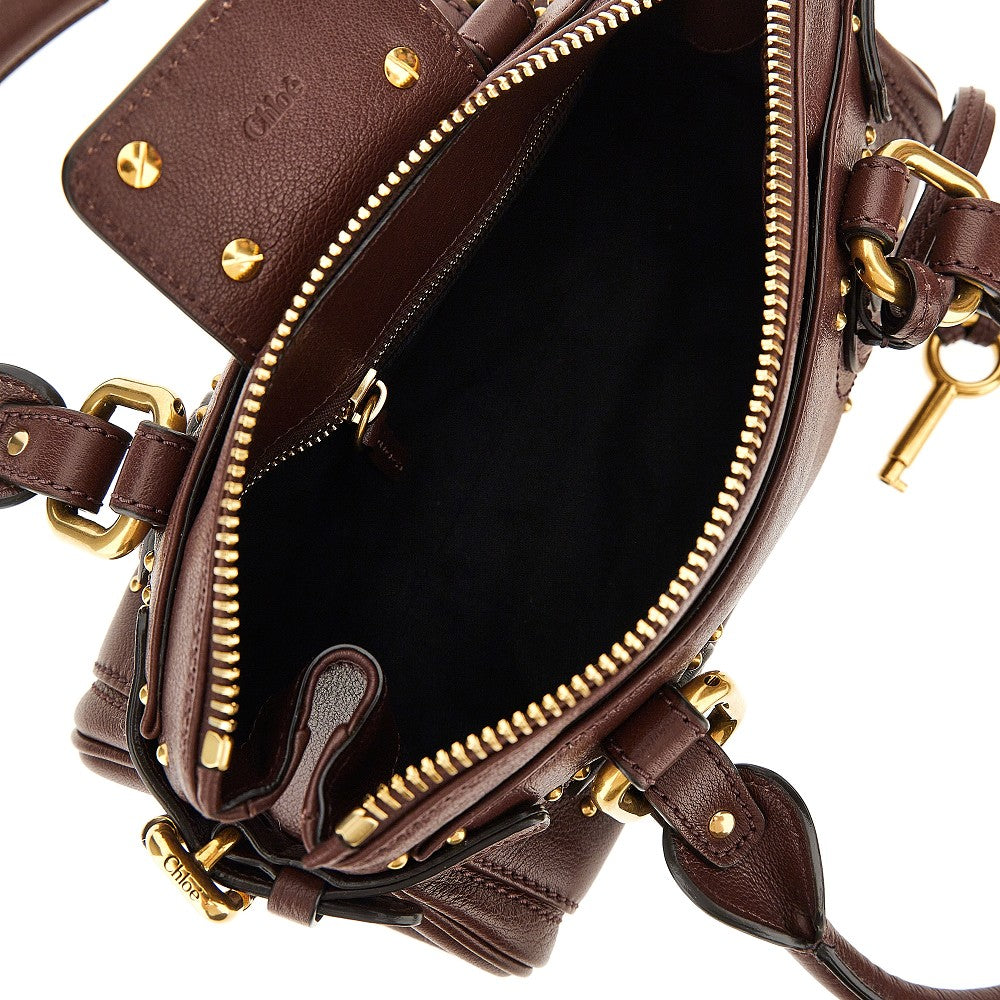 small paddington grained leather bag