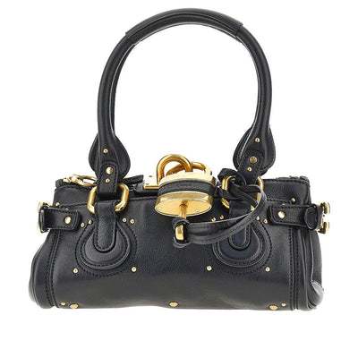 small paddington grained leather bag